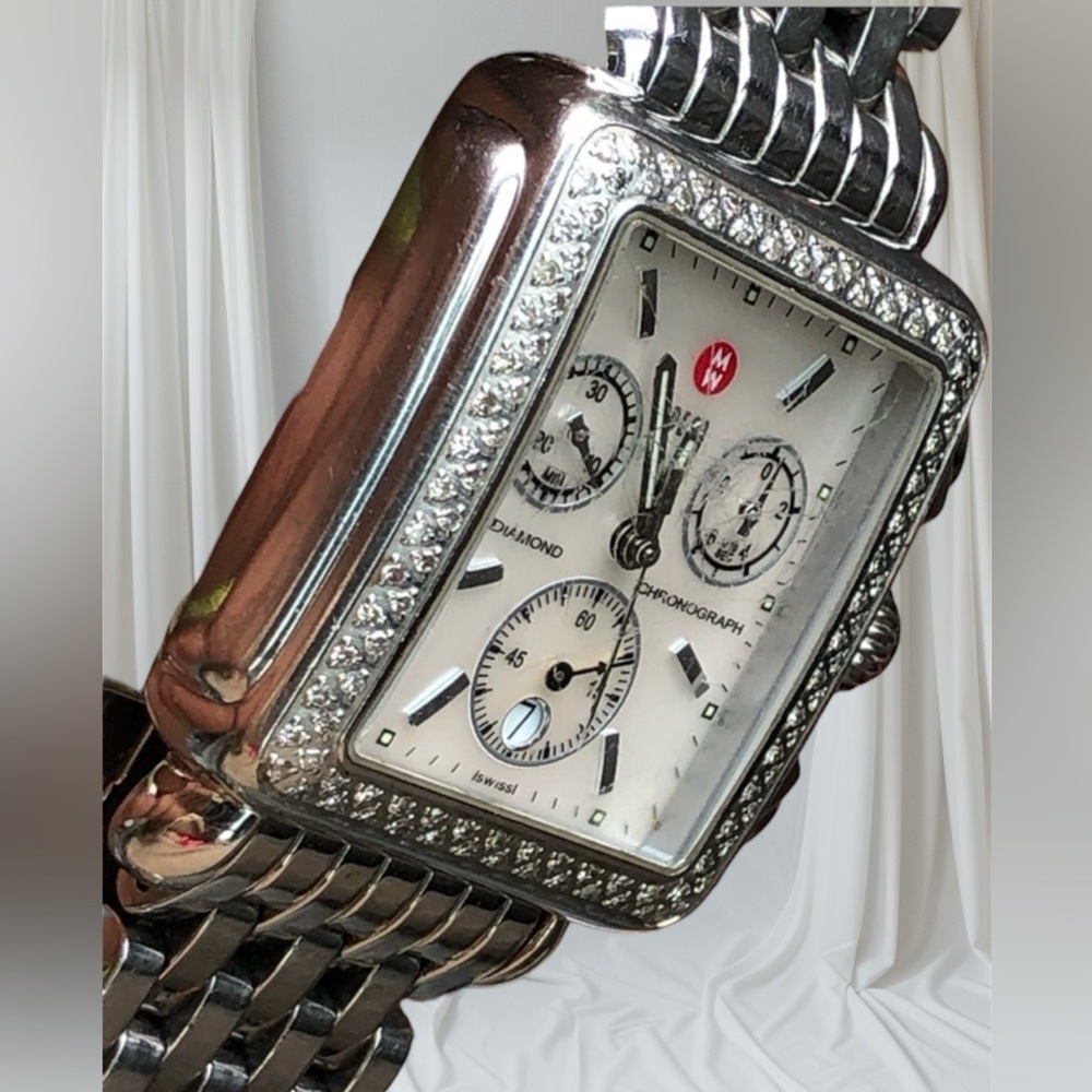 MICHELE DECO DIAMOND CHRONOGRAPH WATCH
